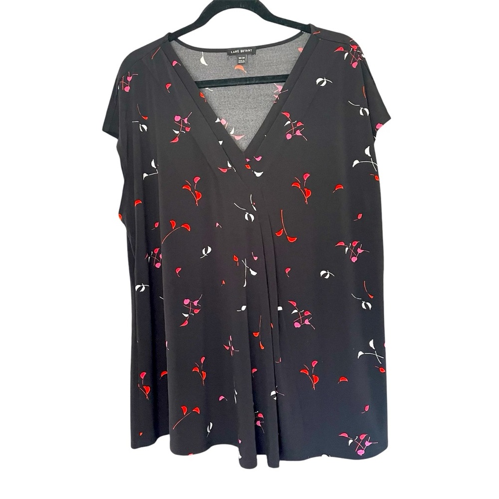 Lane Bryant Black Floral Women's Top 18/20